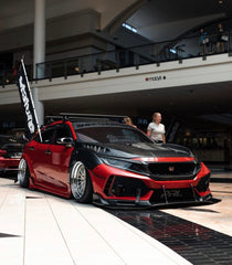 Honda Civic Type-R FK8 2017-2021 with Aftermarket Parts - Front Fenders Carbon Fiber/FRP from CMST Tuning