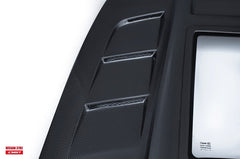 Nissan 370Z Nismo Sport Touring Base Fairlady Z Z34 2009-2020 with Aftermarket Parts - V1 Glass Clearview Style Hood Bonnet Carbon Fiber / FRP from CMST Tuning
