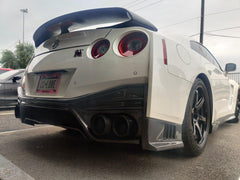 Nissan GTR Nismo T-Spec Black Edition Track Eidtion Premium Pure 2008-2023 (2017+ rear bumper is required for 2008-2016 model year) with Aftermarket Parts - Nismo Style Rear Bumper & Diffuser Carbon Fiber/FRP/PP from CMST Tuning