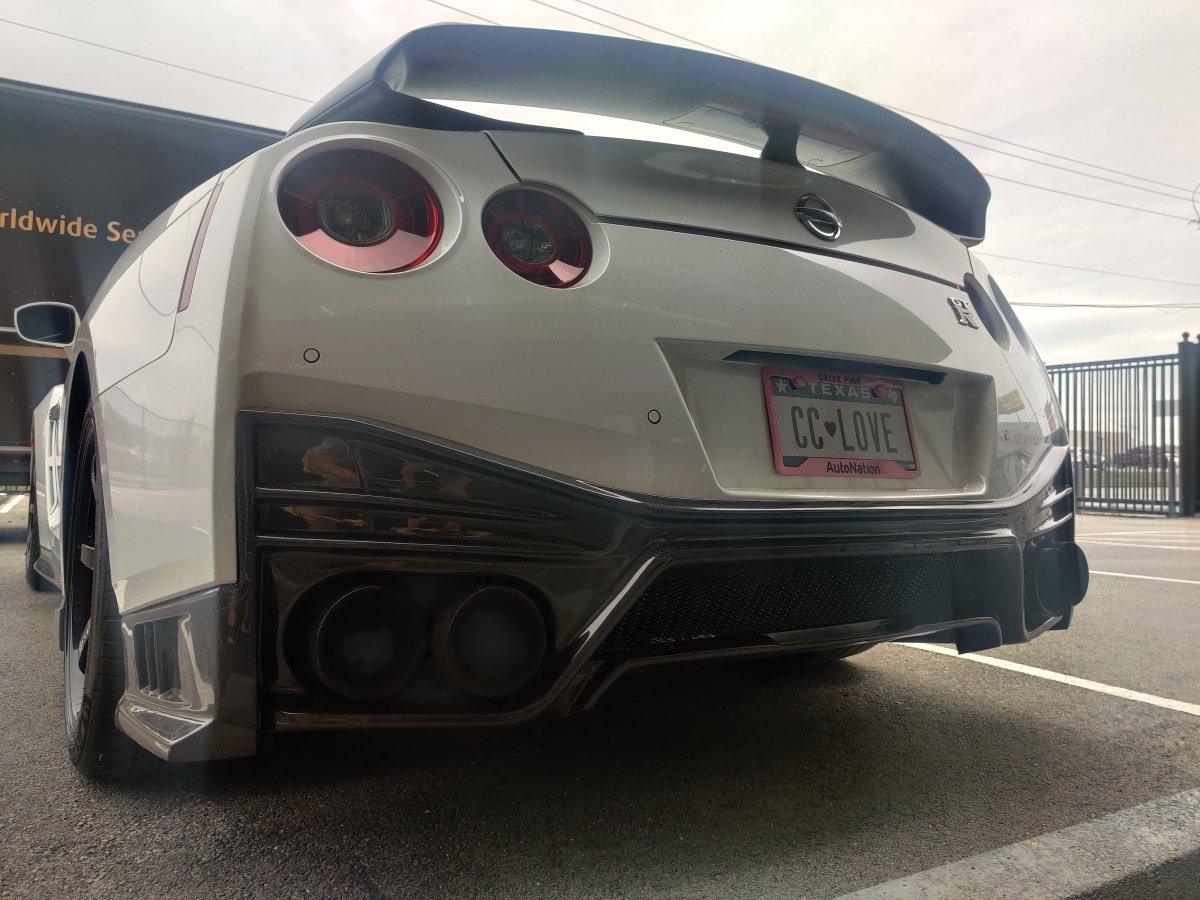 Nissan GTR Nismo T-Spec Black Edition Track Eidtion Premium Pure 2008-2023 (2017+ rear bumper is required for 2008-2016 model year) with Aftermarket Parts - Nismo Style Rear Bumper & Diffuser Carbon Fiber/FRP/PP from CMST Tuning