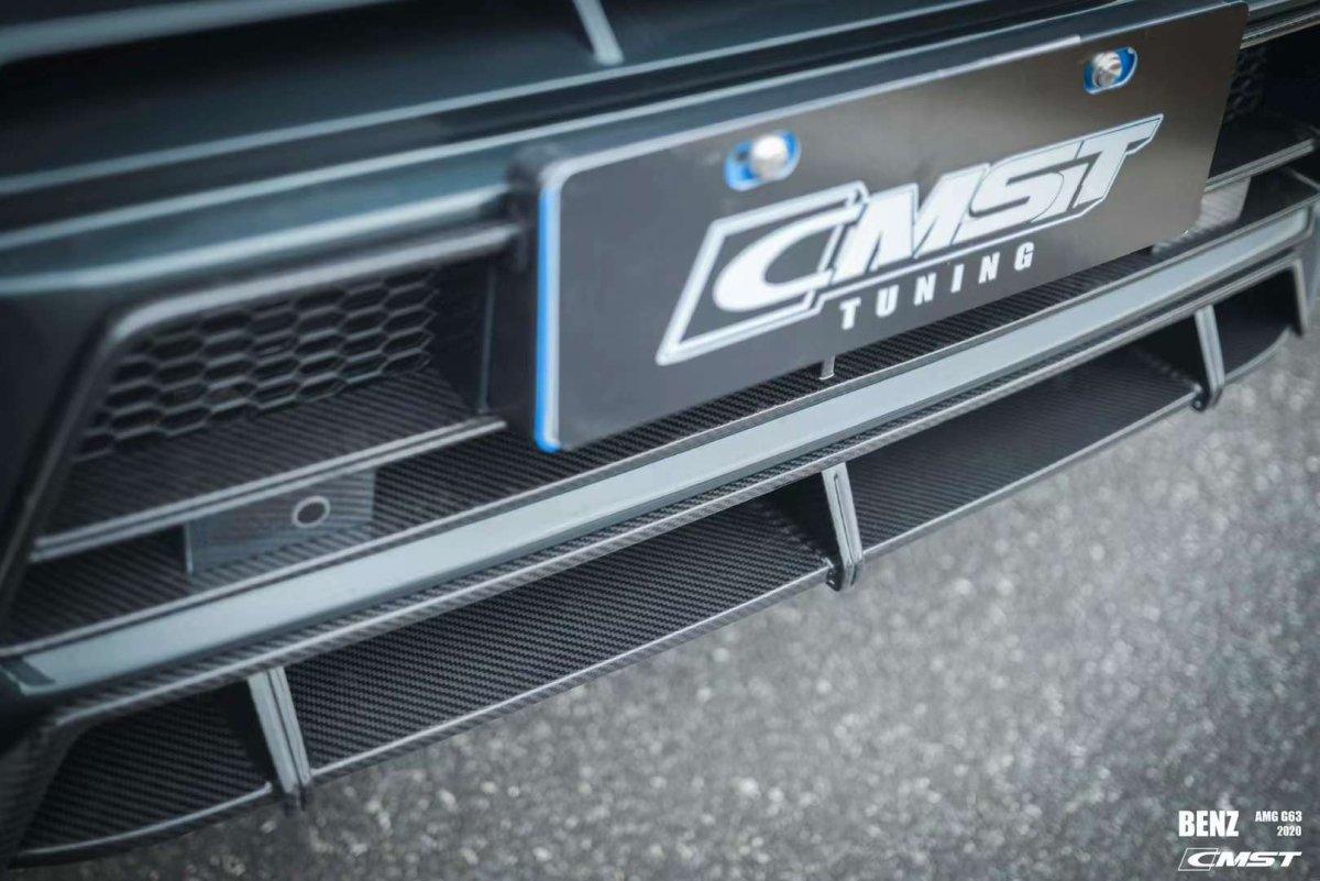 Mercedes Benz G63 AMG W463 W464 2019-ON with Aftermarket Parts - Front Bumper & Lip Carbon Fiber/FRP from CMST Tuning