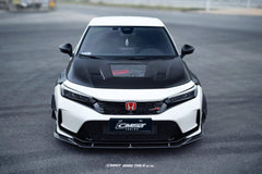 Honda Civic Type-R FL5 2023-ON with Aftermarket Parts - Pre-preg Carbon Fiber/FRP Front Bumper Canards from CMST Tuning