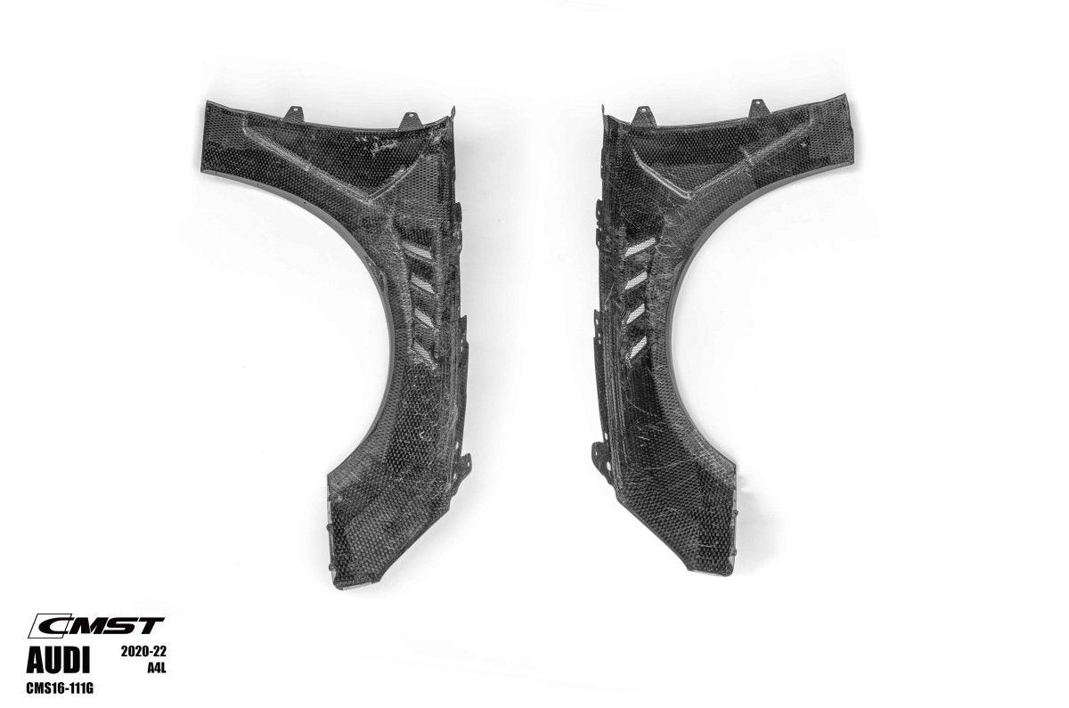 Audi S4 A4 B9.5 2020-ON with Aftermarket Parts - Real  Front Fenders Carbon Fiber from CMST Tuning