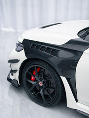 Honda Civic Type-R FL5 2023-ON with Aftermarket Parts - Pre-preg Carbon Fiber/FRP Front Fenders from CMST Tuning