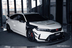 Honda Civic Type-R FL5 2023-ON with Aftermarket Parts - Pre-preg Carbon Fiber/FRP Front Lip Splitter from CMST Tuning
