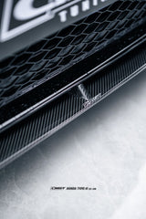 Honda Civic Type-R FL5 2023-ON with Aftermarket Parts - Pre-preg Carbon Fiber/FRP Front Lip Splitter from CMST Tuning