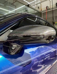 Porsche 911 992 992.1 Carerra Base/S/T/4/4S/Targa 4/ Targa 4S/GTS/Turbo/Turbo S/GT3/GT3RS 2020-2024 & 911 992 992.2 Carerra Base/S/T/4/4S/Targa 4/ Targa 4S/GTS/Turbo/Turbo S/GT3/GT3RS 2025-on & Taycan 9J1 Sedan/Cross Turismo RWD/4S/GTS/Turbo/Turbo S 2020-ON with Aftermarket Parts - OEM Style Mirror Cap Carbon Fiber / FRP from CMST Tuning