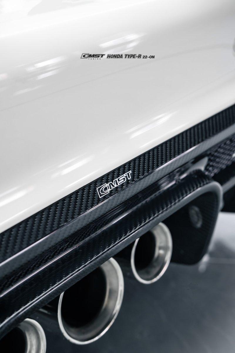 Honda Civic Type-R FL5 2023-ON with Aftermarket Parts - Pre-preg Carbon Fiber/FRP Rear Diffuser from CMST Tuning