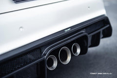 Honda Civic Type-R FL5 2023-ON with Aftermarket Parts - Pre-preg Carbon Fiber/FRP Rear Diffuser from CMST Tuning