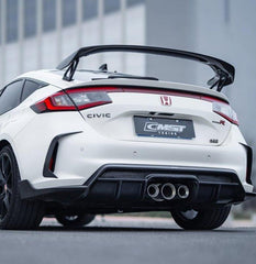 Honda Civic Type-R FL5 2023-ON with Aftermarket Parts - Pre-preg Carbon Fiber/FRP Rear Wing from CMST Tuning