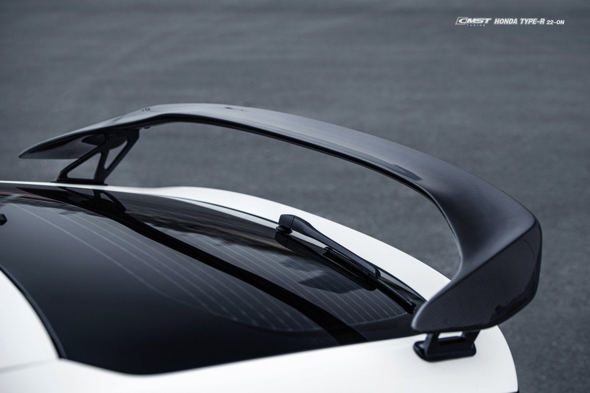 Honda Civic Type-R FL5 2023-ON with Aftermarket Parts - Pre-preg Carbon Fiber/FRP Rear Wing from CMST Tuning