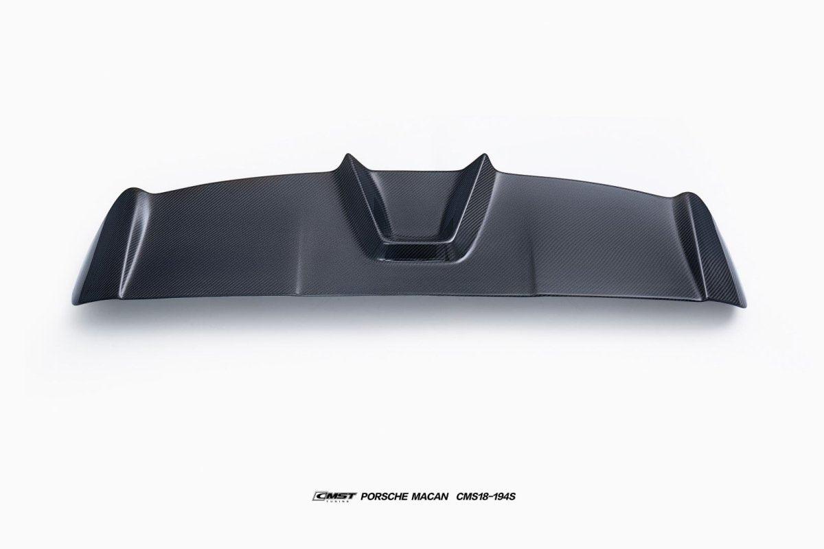 Porsche Macan 95B.3 Base/S/T 2022-2025 with Aftermarket Parts - Rear Roof Spoiler Carbon Fiber / FRP from CMST Tuning