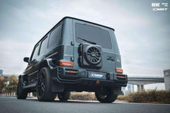 Mercedes Benz G-Class G63 AMG G550 W463A W464 2019 2020 2021 2022 2023 2024 with Aftermarket Parts - Spare Tire Cover Carbon Fiber / FRP from CMST Tuning