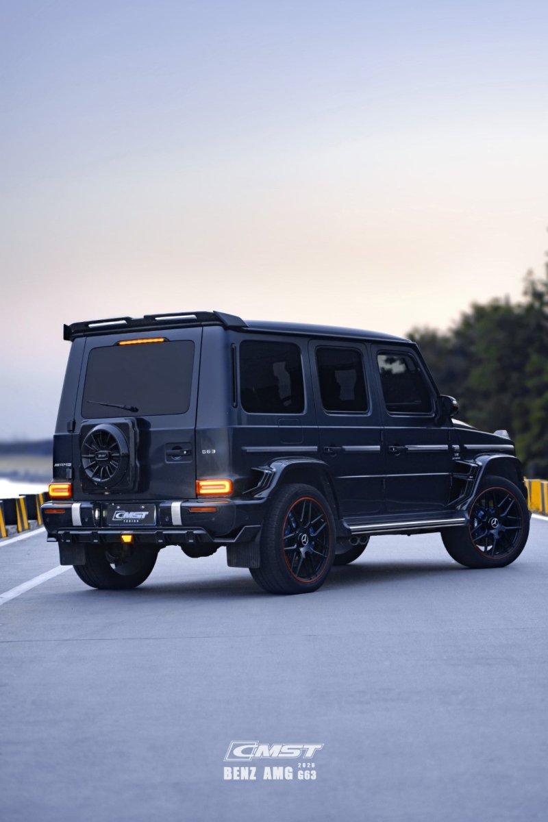 Mercedes Benz G-Class G63 AMG G550 W463A W464 2019 2020 2021 2022 2023 2024 with Aftermarket Parts - Spare Tire Cover Carbon Fiber / FRP from CMST Tuning