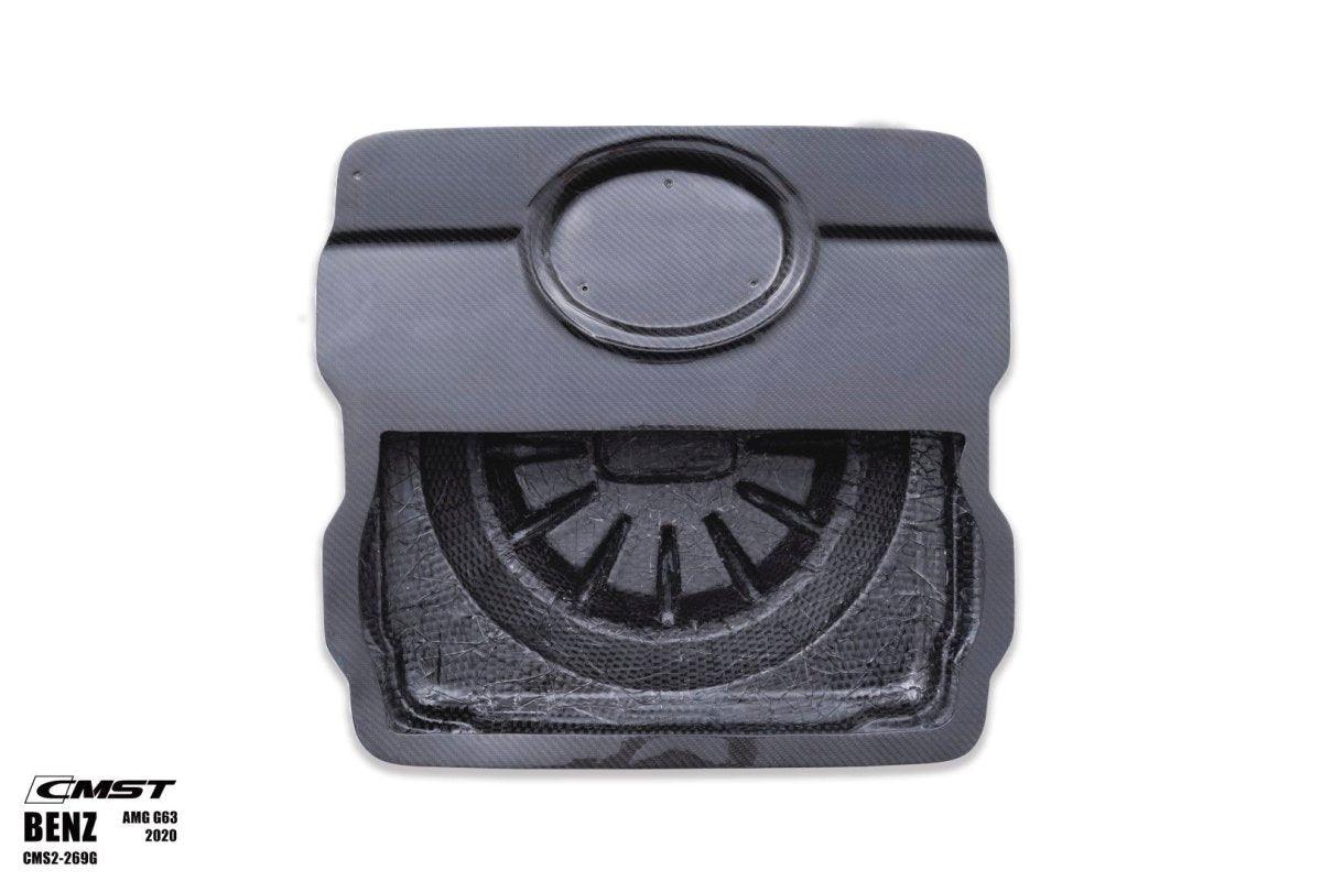 Mercedes Benz G-Class G63 AMG G550 W463A W464 2019 2020 2021 2022 2023 2024 with Aftermarket Parts - Spare Tire Cover Carbon Fiber / FRP from CMST Tuning