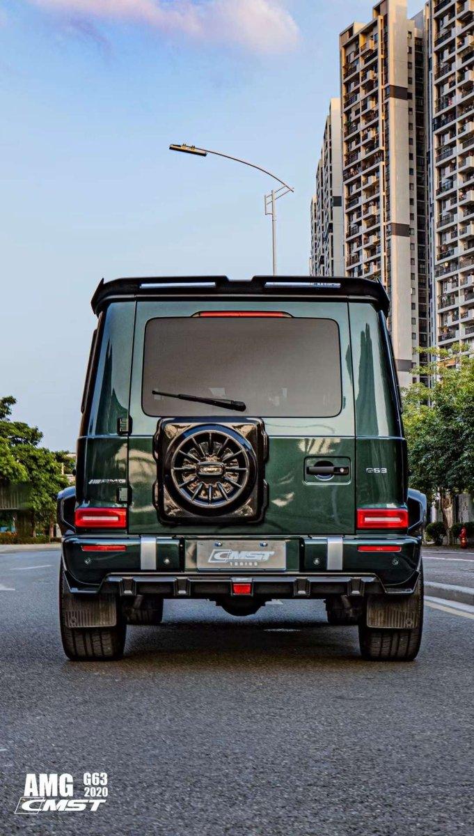 Mercedes Benz G-Class G63 AMG G550 W463A W464 2019 2020 2021 2022 2023 2024 with Aftermarket Parts - Spare Tire Cover Carbon Fiber / FRP from CMST Tuning