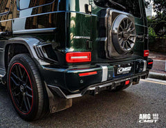 Mercedes Benz G-Class G63 AMG G550 W463A W464 2019 2020 2021 2022 2023 2024 with Aftermarket Parts - Spare Tire Cover Carbon Fiber / FRP from CMST Tuning