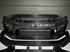 Nissan GTR Nismo Black Edition Track Eidtion Premium Base 2008-2016 (for installation on 2017-2024 vehicles, 2008-2016 hood is recommended) with Aftermarket Parts - Stage 2 Style Front Bumper & Lip (Undertray & DRL included) Carbon Fiber / FRP from CMST Tuning