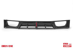 Nissan GTR Nismo T-Spec Black Edition Track Eidtion Premium Pure 2008-2023 with Aftermarket Parts - Stage 2 Style Rear Bumper &amp; Diffuser Carbon Fiber / FRP&nbsp;from CMST Tuning