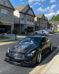 CMST Tuning Tempered Glass Carbon Fiber Hood Bonnet for Infiniti G37 2 Door Coupe and Convertible - Performance SpeedShop