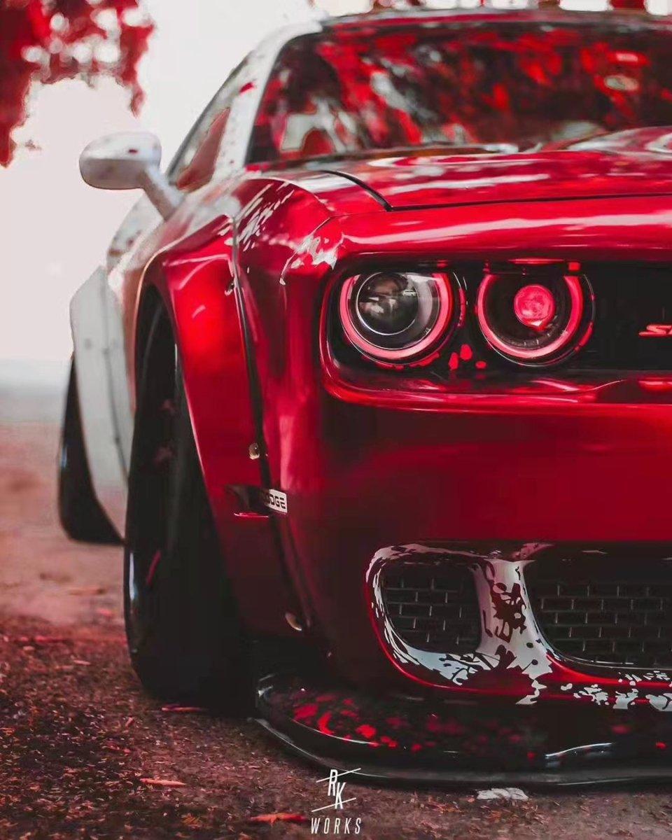 Dodge Challenger Hellcat T/A Scat Pack 392 SRT R/T SXT SE 2008-2023 with Aftermarket Parts - Widebody Wheel Arches Carbon Fiber / FRP from CMST Tuning
