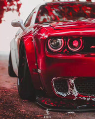 Dodge Challenger Hellcat T/A Scat Pack 392 SRT R/T SXT SE 2008-2023 with Aftermarket Parts - Widebody Wheel Arches Carbon Fiber / FRP from CMST Tuning
