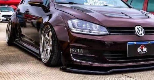 Volkswagen Golf R GTI Base MK7 MK7.5 2015-2021 (designed to be installed together with CMST widebody wide skirts) with Aftermarket Parts - Widebody Style Wheel Arches Carbon Fiber / FRP from CMST Tuning