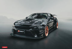 Ford Mustang GT 5.0 Mach1 Bullitt Ecoboost 2.3 S550.2 2018-2023 (Designed to be compatible with CMST S550.2 widebody kit. Goes over OEM rocker panel.) with Aftermarket Parts - Widebody Style Side Skirts Carbon Fiber / FRP from CMST Tuning