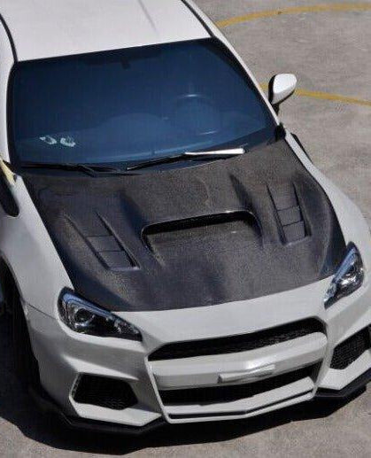 Toyota Scion Subaru GT86 86 TRD GT SE Base ZN6 2017 2018 2019 2020 & Scion FR-S FRS ZN6 2013 2014 2015 2016 & BRZ TS Limited Premium ZN6 2013 2014 2015 2016 2017 2018 2019 2020 with Aftermarket Parts - V3 Hood Carbon Fiber / FRP from CMST Tuning