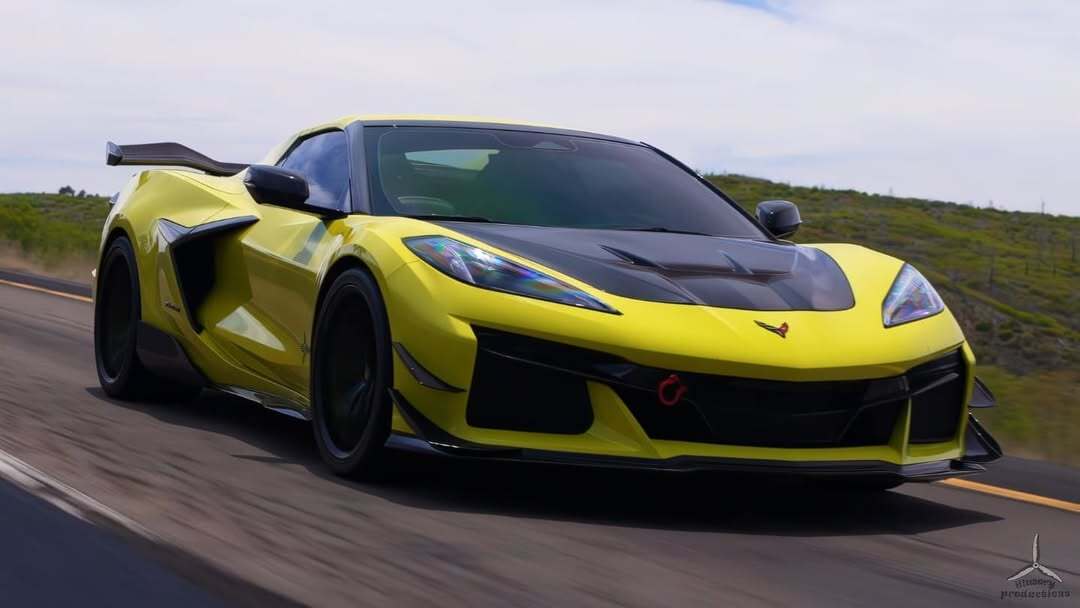 Chevrolet Corvette C8 2020-ON with Aftermarket Parts - Hood Bonnet Carbon Fiber / FRP from Aero Republic