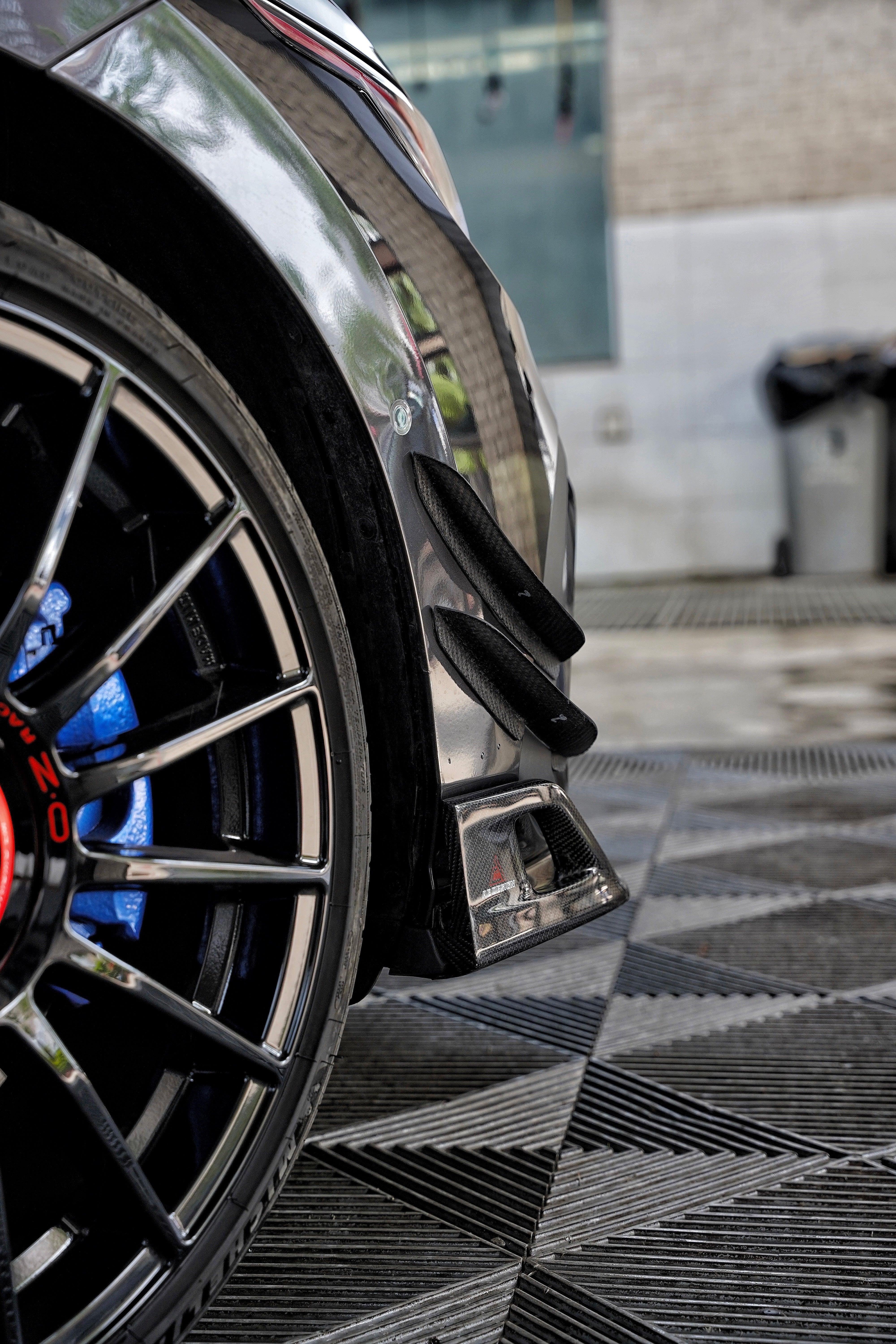 Volkswagen GTI & R-line MK8 2022 2023 2024 with Aftermarket Parts - AE Front Canards?Carbon Fiber?from ArmorExtend