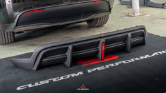 Tesla Model Y 2021 2022 2023 2024 with Aftermarket Parts - Plustic Style?Rear Diffuser ABS from ?ArmorExtend