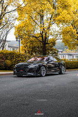 Audi RS5 B9.5 2020 2021 2022 2023 2024?with Aftermarket Parts - AE Style Front Lip Carbon Fiber from ArmorExtend