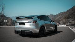 Tesla Model Y Performance AWD Long Range RWD Standard 2020 2021 2023 2024 with Aftermarket Parts - "CRYPTON" Rear Diffuser Carbon Fiber / FRP from Robot Craftsman