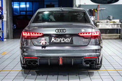 Karbel Carbon Dry Carbon Fiber Rear Diffuser Ver.1 with Brake Light for Audi S4 2020-ON B9.5