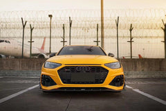 Audi RS4 B9.5 2020 2021 2022 2023 2024 with Aftermarket Parts - Head Light Trim Overlay Pre-preg Carbon Fiber from Karbel Carbon