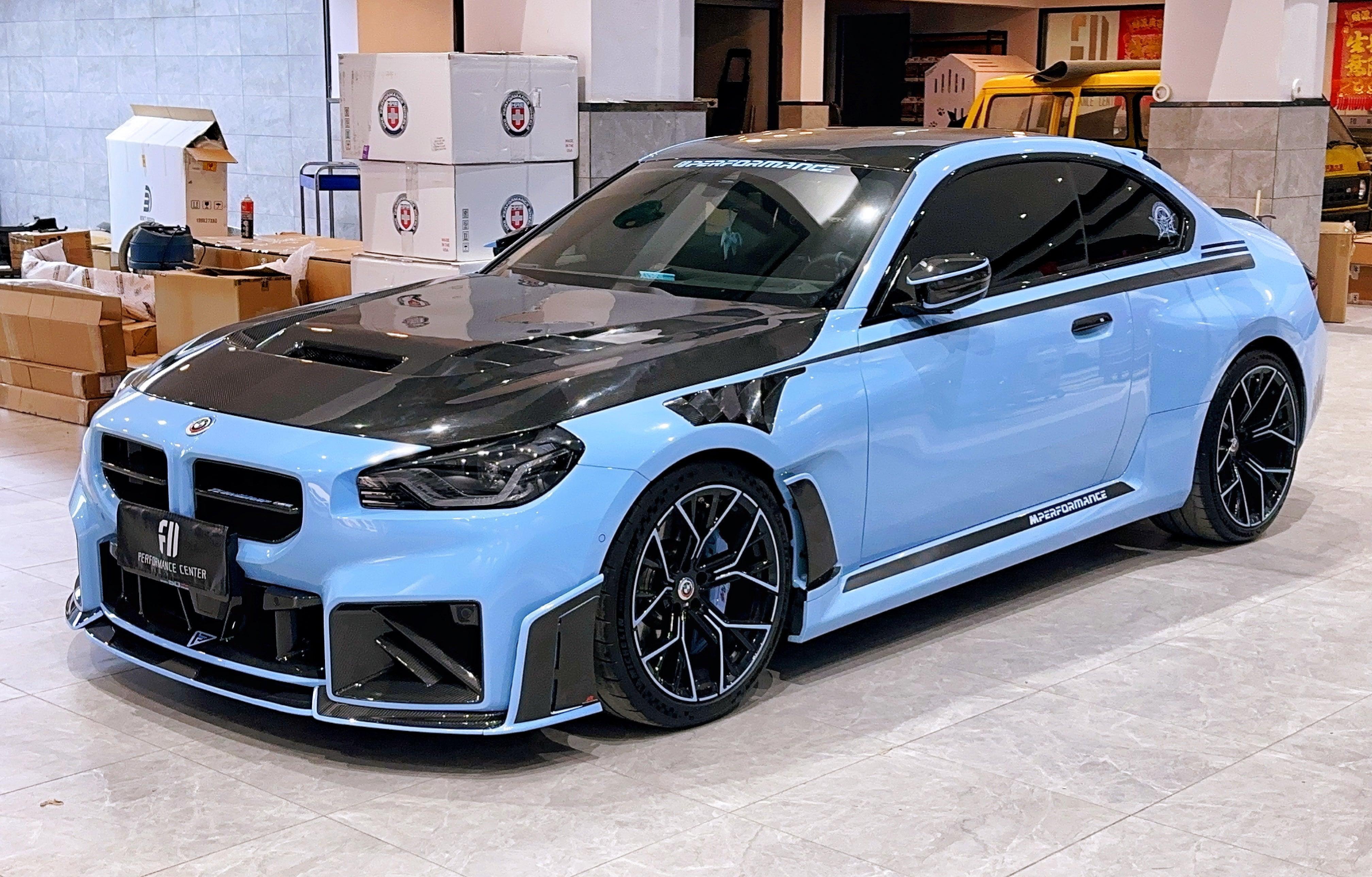 BMW M2 & M2C G87 2023 2024?with Aftermarket Parts - AE Style Front Fenders Carbon Fiber from ArmorExtend