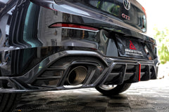 Volkswagen GTI & R-line MK8 2022 2023 2024 with Aftermarket Parts - AE Rear Diffuser?Carbon Fiber?from?ArmorExtend