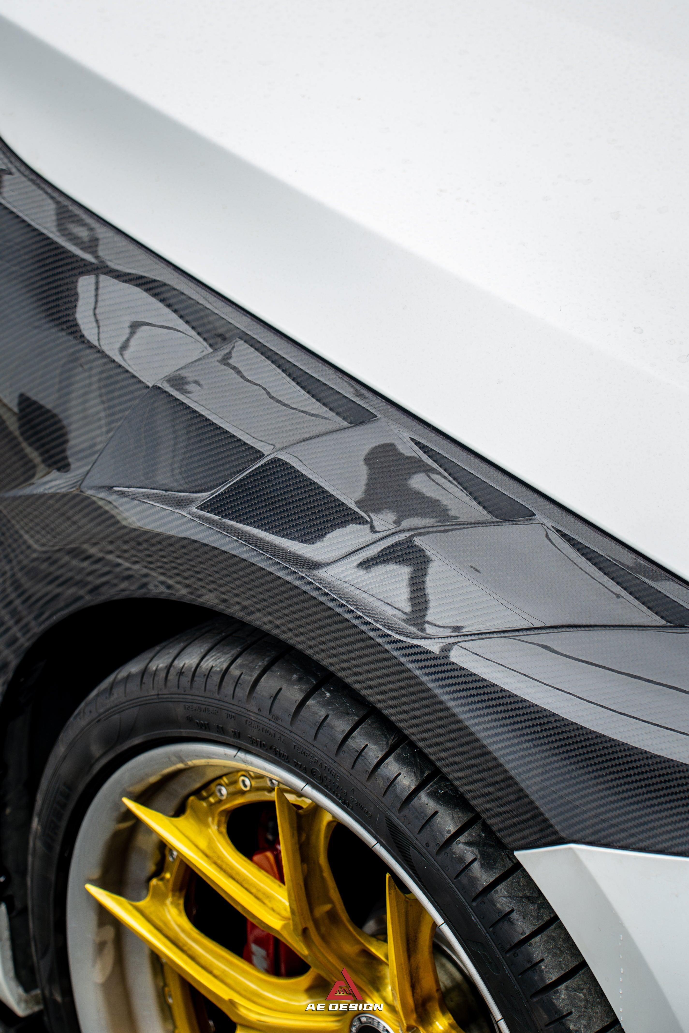 BMW M2 & M2C G87 2023 2024?with Aftermarket Parts - AE Style Front Fenders Carbon Fiber from ArmorExtend