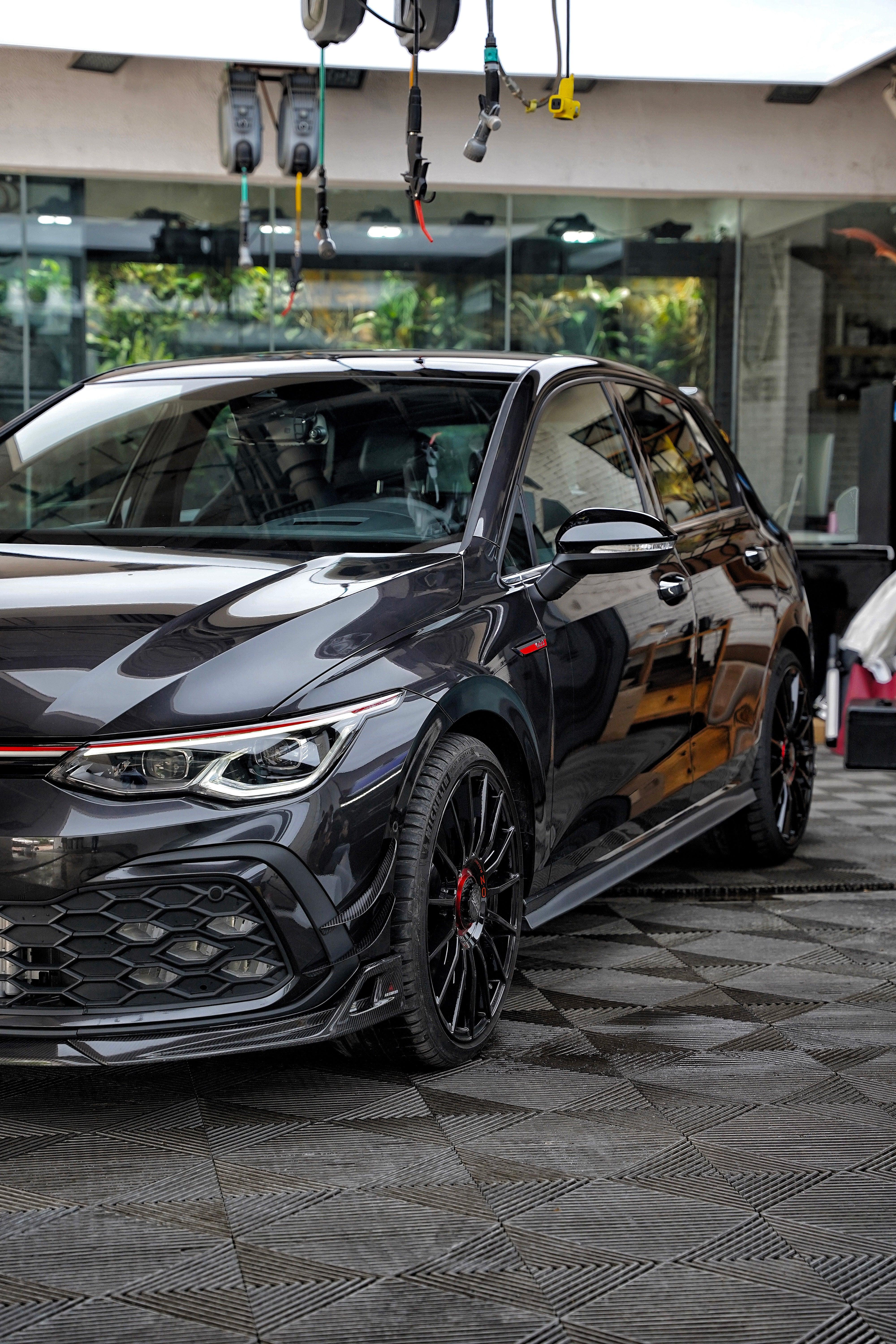 Volkswagen GTI & R-line MK8 2022 2023 2024 with Aftermarket Parts - AE Front Canards?Carbon Fiber?from ArmorExtend