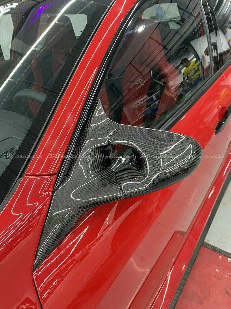 EPR Carbon Fiber Aero Mirror replacement for Honda Civic FK7 Hatchback FK8 Type-R 2017-ON - Performance SpeedShop