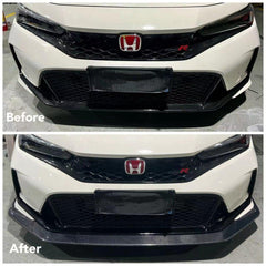 Honda Civic Type-R FL5 2023 2024 with Aftermarket Parts - EPA Front Lip Carbon Fiber / FRP from EPR USA