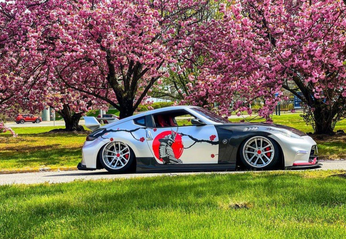 Nissan 370Z Nismo Sport Touring Base Fairlady Z Z34 2009 2010 2011 2012 2013 2014 2015 2016 2017 2018 2019 2020 with Aftermarket Parts - EPA Front Fenders Carbon Fiber from EPR USA