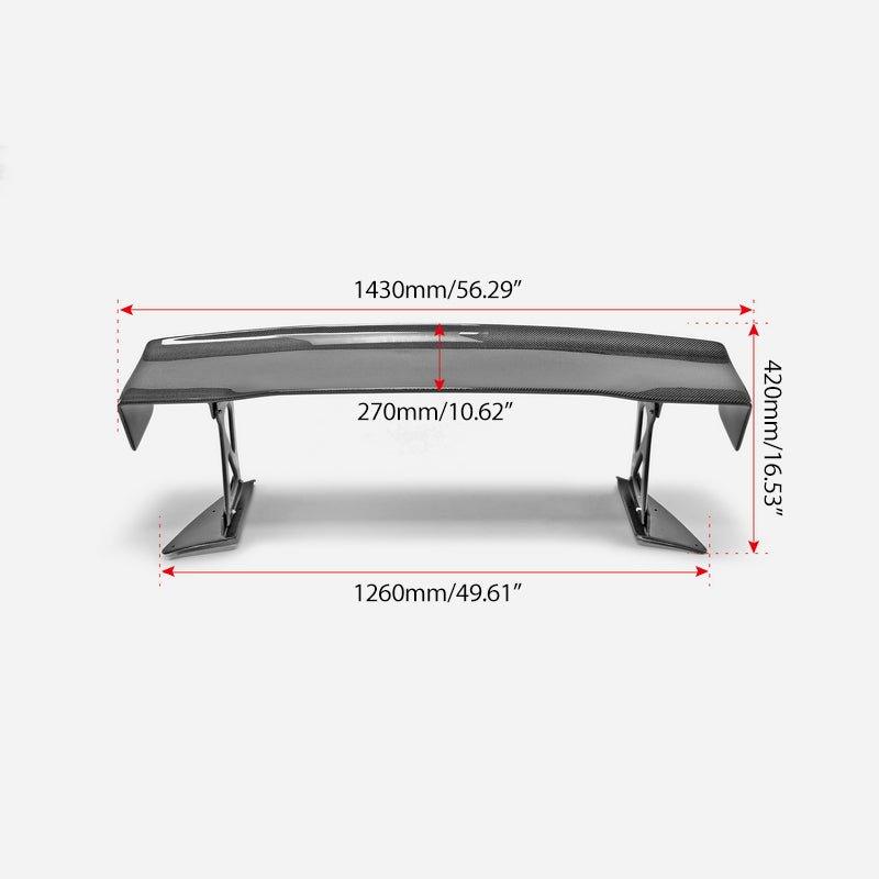 EPR Carbon Fiber EPUR Type GT Spoiler (1430mm) for 2022+ Subaru Impreza VBH WRX - Performance SpeedShop