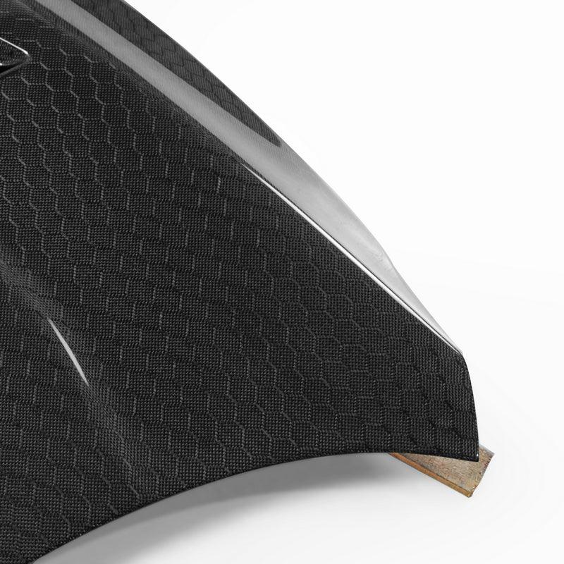 Honda Civic Type-R FK8 2017 2018 2019 2020 2021 with Aftermarket Parts - VRS Style Hood Carbon Fiber / FRP from EPR USA
