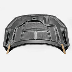 Honda Civic Type-R FK8 2017 2018 2019 2020 2021 with Aftermarket Parts - VRS Style Hood Carbon Fiber / FRP from EPR USA