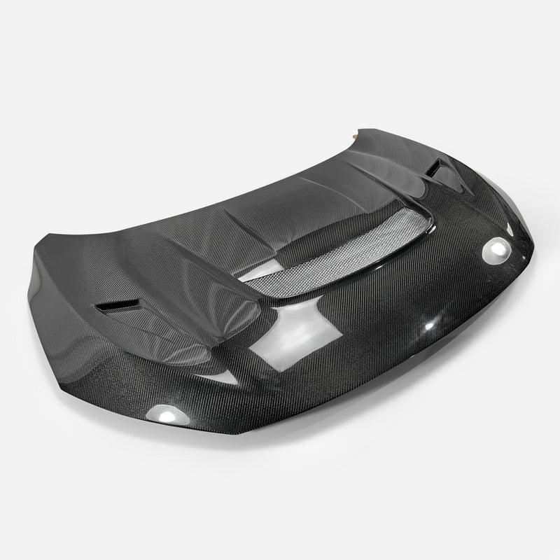 Honda Civic Type-R FK8 2017 2018 2019 2020 2021 with Aftermarket Parts - VRS Style Hood Carbon Fiber / FRP from EPR USA