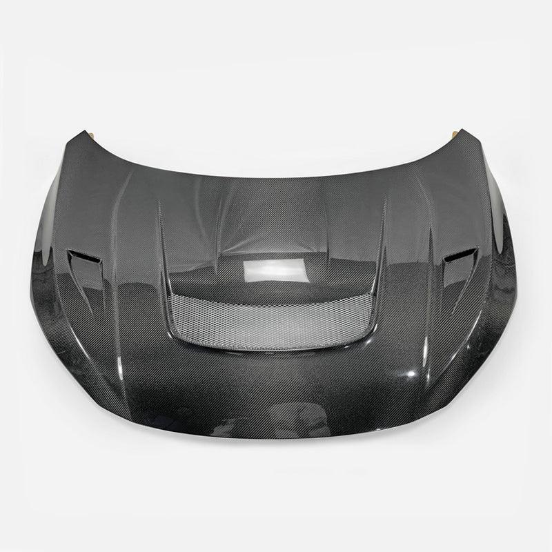Honda Civic Type-R FK8 2017 2018 2019 2020 2021 with Aftermarket Parts - VRS Style Hood Carbon Fiber / FRP from EPR USA