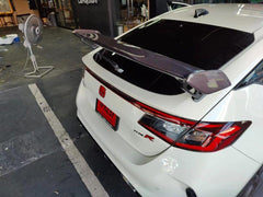 Honda Civic Type-R FL5 2023 2024 with Aftermarket Parts - Modulo Style Rear Spoiler Carbon Fiber from EPR USA