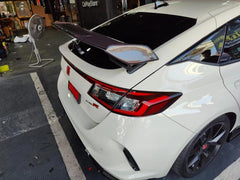 Honda Civic Type-R FL5 2023 2024 with Aftermarket Parts - Modulo Style Rear Spoiler Carbon Fiber from EPR USA